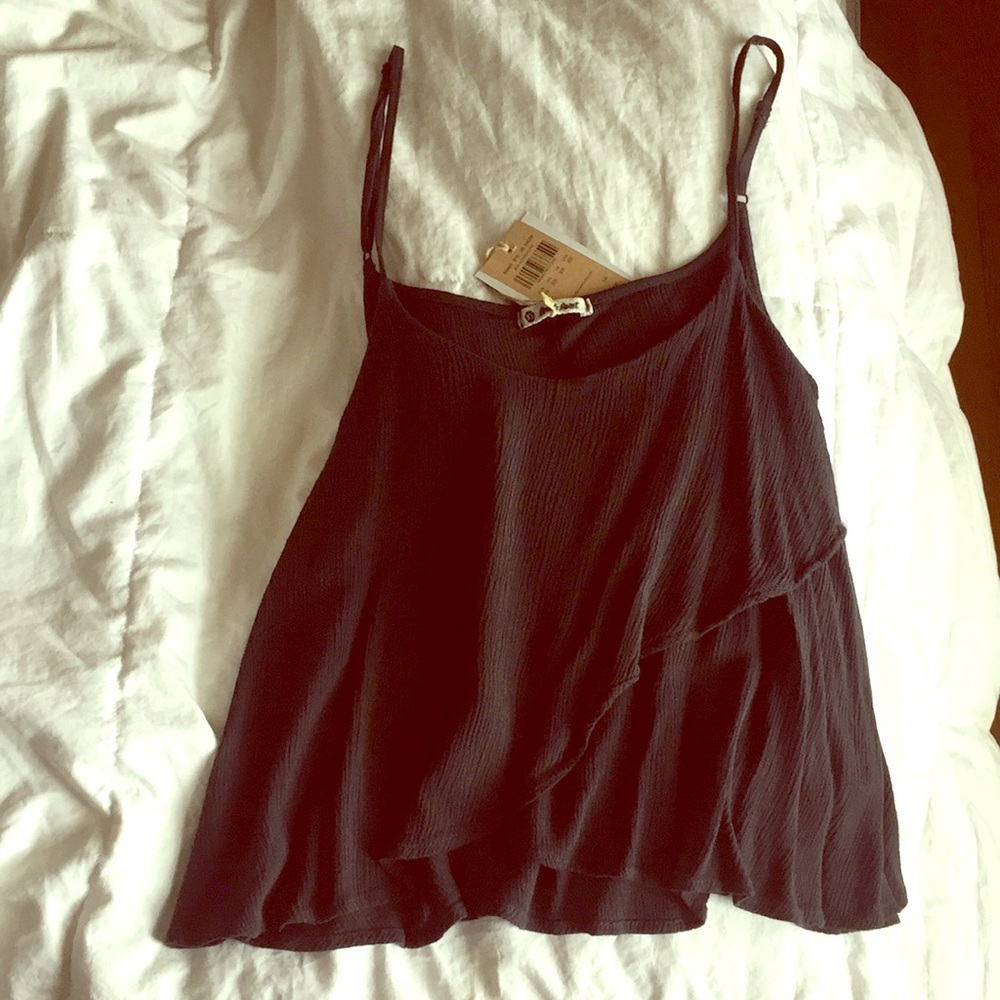 Slate grey crop top